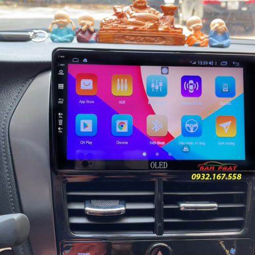 Toyota Vios lắp màn hình Android Oled C8s